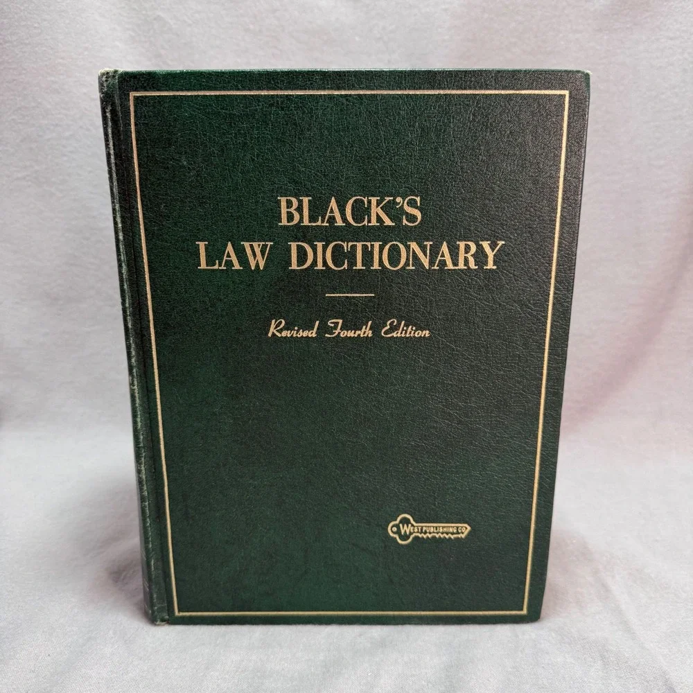 Black's Law Dictionary Revised 4th Edition 1968 HC West Henry Campbell Black